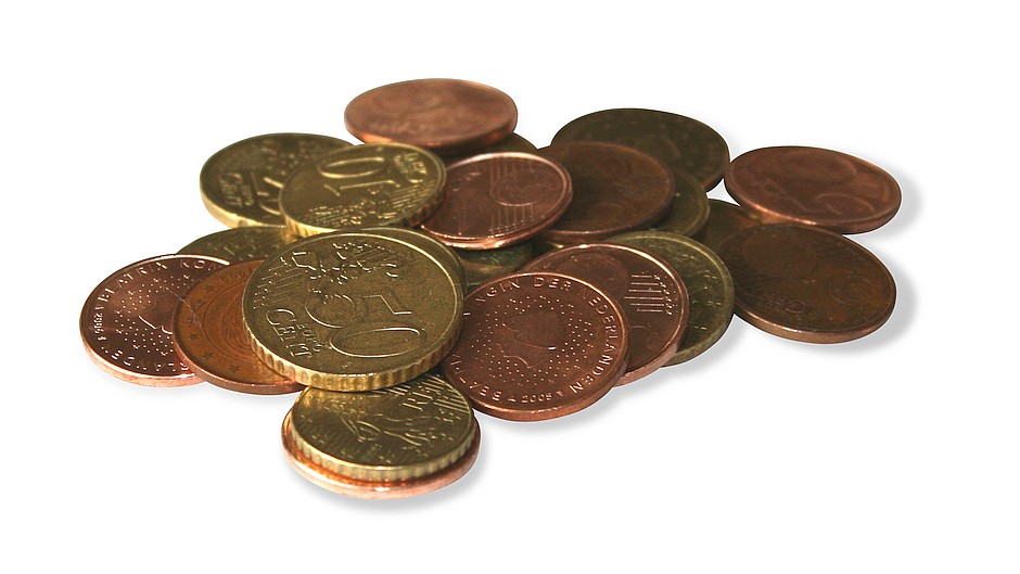 Mindestlohn, Euromünzen, Kleingeld
