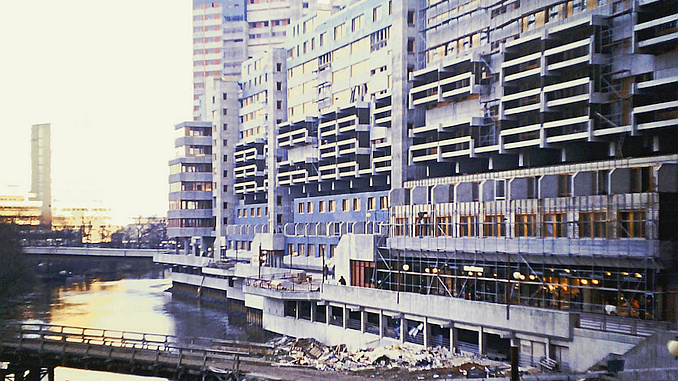 Ihmezentrum im Bau 1973