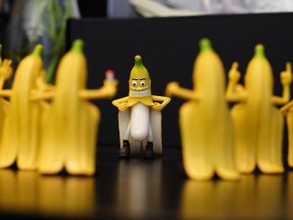 Banane als Exhibitionist
