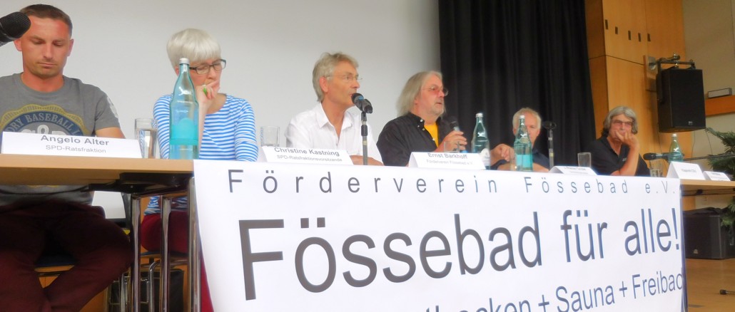Podium FösseFREIbad Einwohnerversammlung 2017-06-10